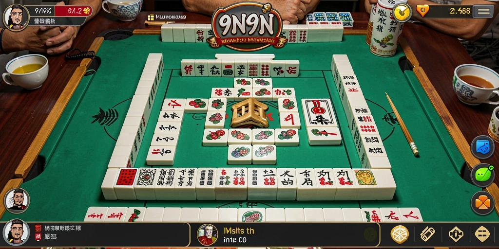 Gameplay Mahjong yang menantang dan seru dalam 9N9N.