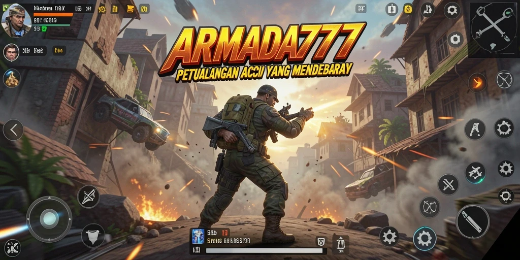 Tangkapan layar ARMADA777 menampilkan aksi pertarungan yang intens.