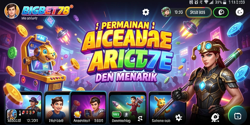 Screenshot menampilkan aksi seru dari gameplay Arcade BIGBET78.