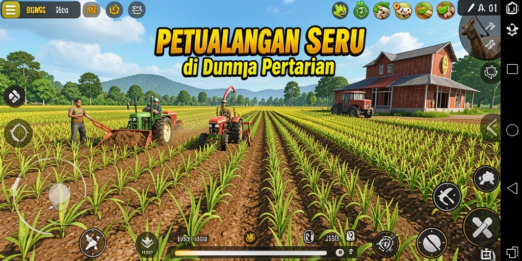 Tangkap momen gameplay pertanian dengan visual yang memukau.
