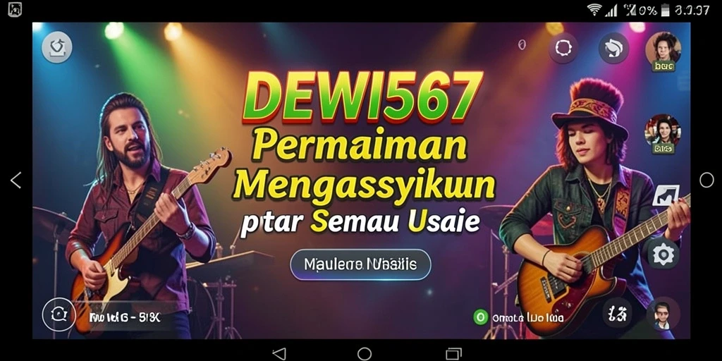 Tampilan gameplay DEWI567 yang penuh warna dan interaktif.