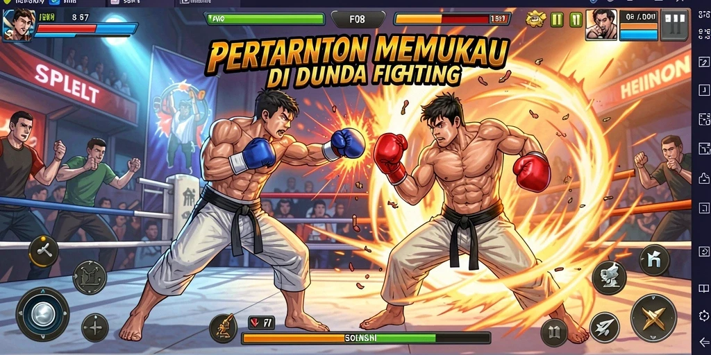 Tampilan menarik dari gameplay F08 yang mendebarkan.
