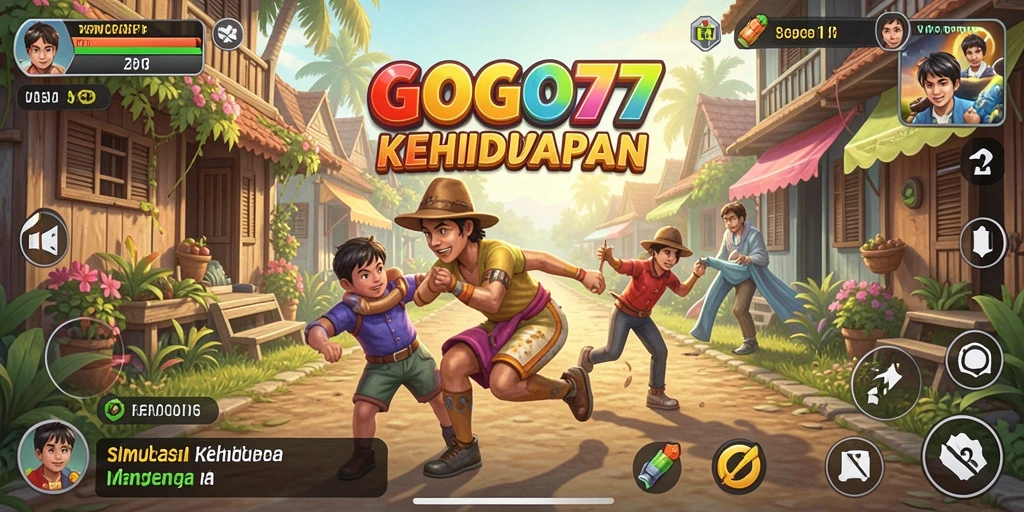Tampilan gameplay GOGO77 yang penuh warna dan interaktif.