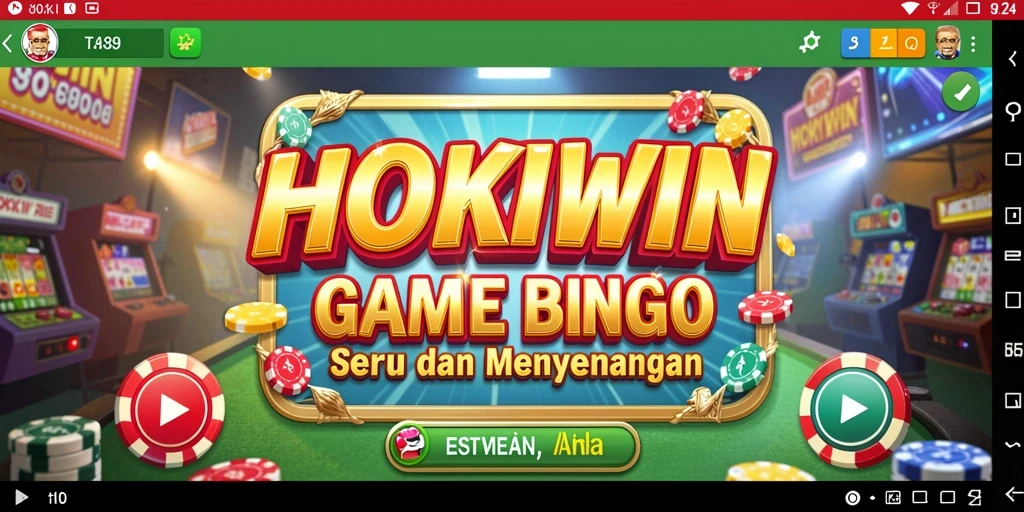 Tampilan menarik dari gameplay HOKIWIN Bingo yang seru.