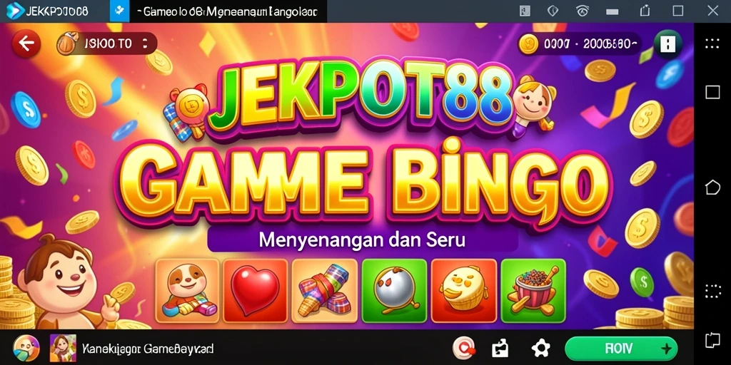 Tampilan menarik dari gameplay Bingo di JEKPOT88.