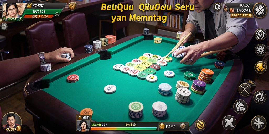 Tampilan gameplay KO857 yang penuh aksi QiuQiu.