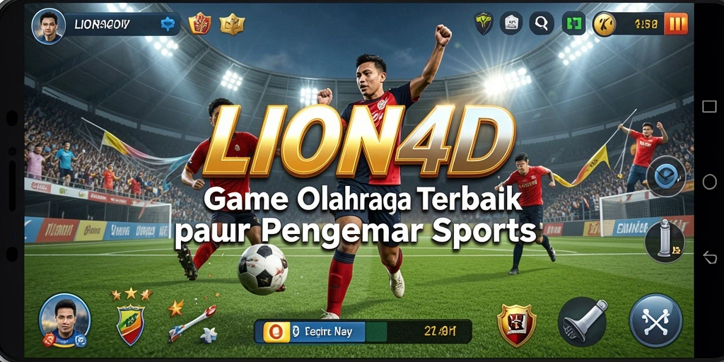 Tampilan gameplay seru dari LION4D yang penuh aksi olahraga.