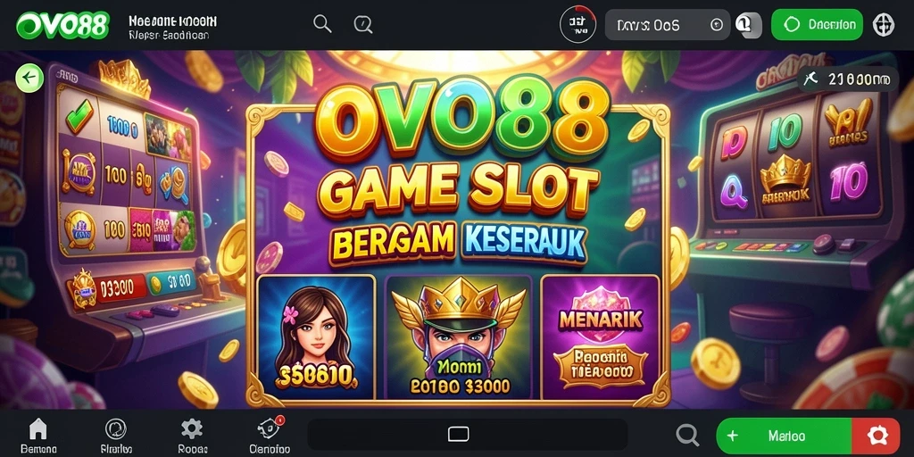 Screenshot gameplay OVO88 dengan tampilan Slot yang memikat.