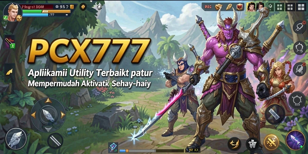 Tampilan antarmuka PCX777 yang sederhana dan mudah dinavigasi.