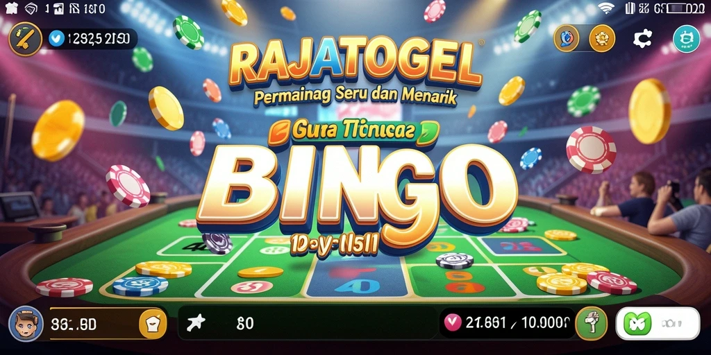Screenshot gameplay RAJATOGEL menunjukkan suasana Bingo yang seru.
