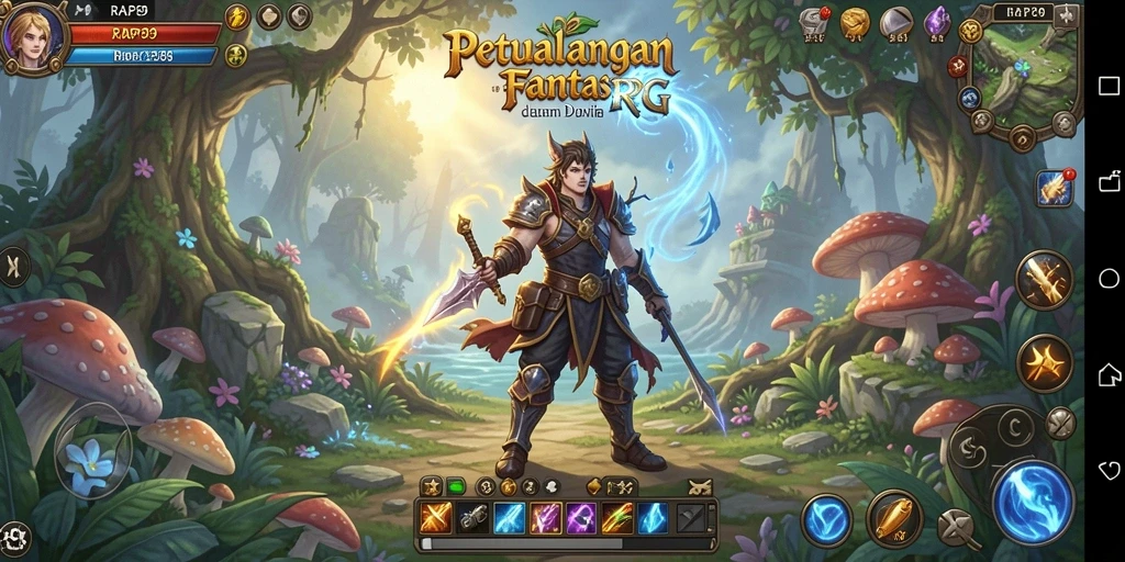 Tampilan gameplay RPG yang mendalam dan menarik dalam RAP89.
