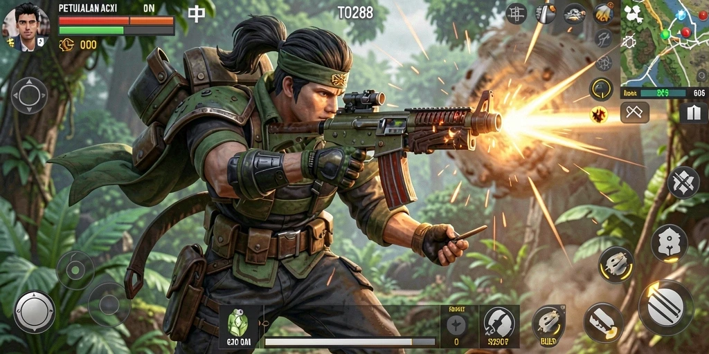 Tangkapan layar gameplay TO288 menunjukkan aksi seru dan grafis yang memukau.