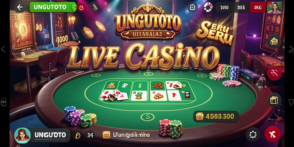 Tampilan gameplay Live Casino yang menarik di UNGUTOTO.