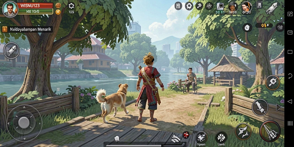 Tampilan gameplay menawan dari game Simulation WISNU123 yang menggugah selera.